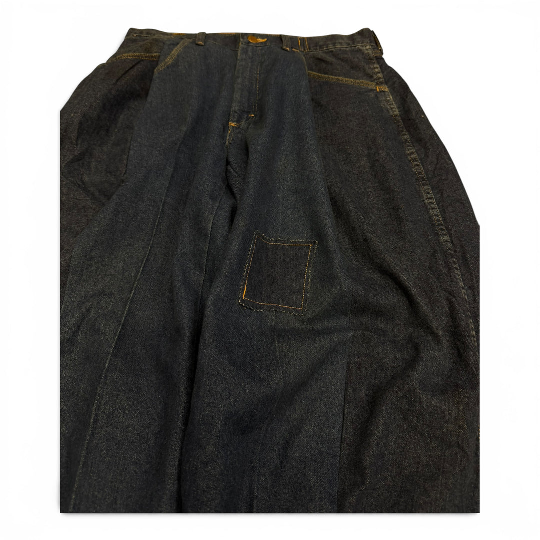 Vintage Jipijapa Wool Trousers Black (M)