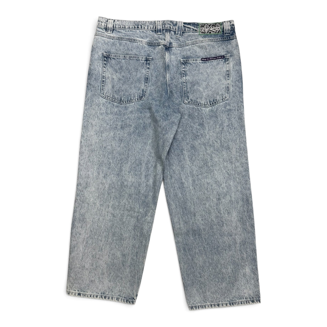 Always Do What You Should Do Light Blue Denim Trousers (L)