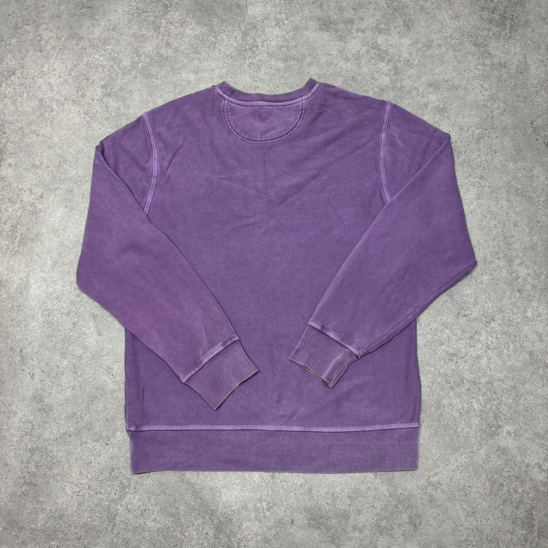 Stussy Crew Neck Purple Sweatshirts (L)