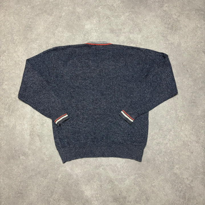 Vintage Kappa Blue Knitted Jumper (XL)