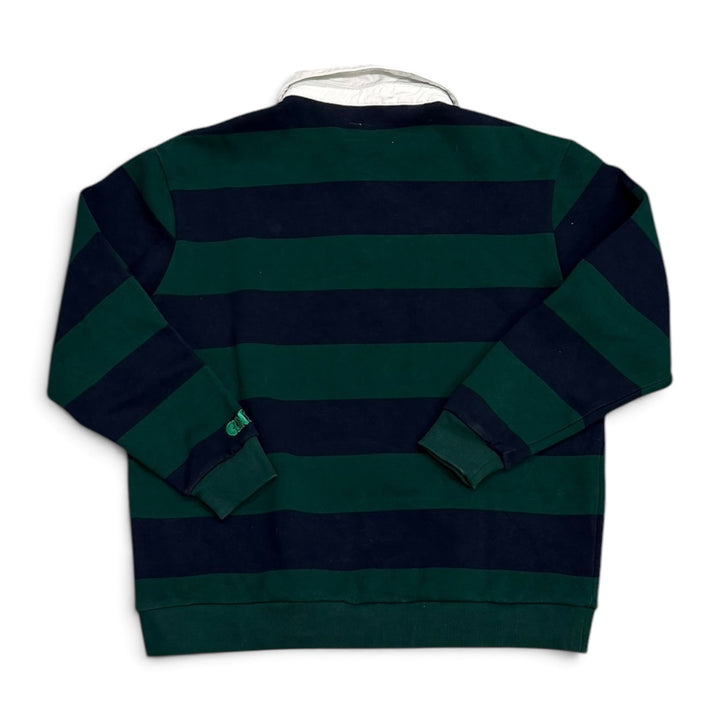 Clint’s Green & Navy Striped Rugby Jumper (M)
