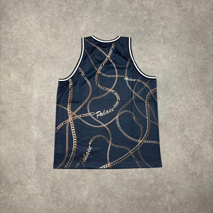 Palace Chain Navy Basketball Vest (XL)