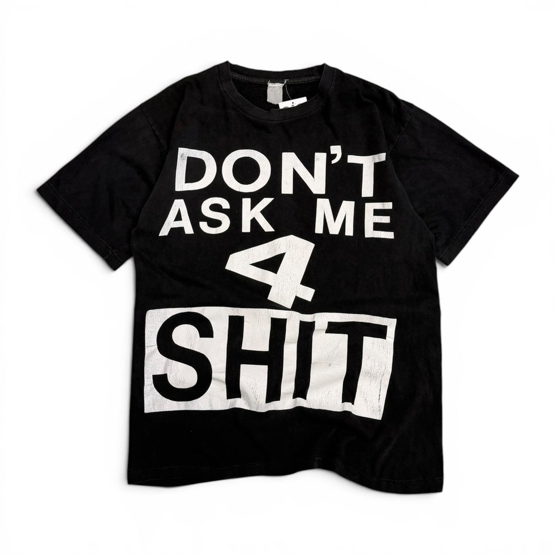 90's Vintage 'Don't Ask Me 4 Sh..' Black Graphic T-Shirt (XL)