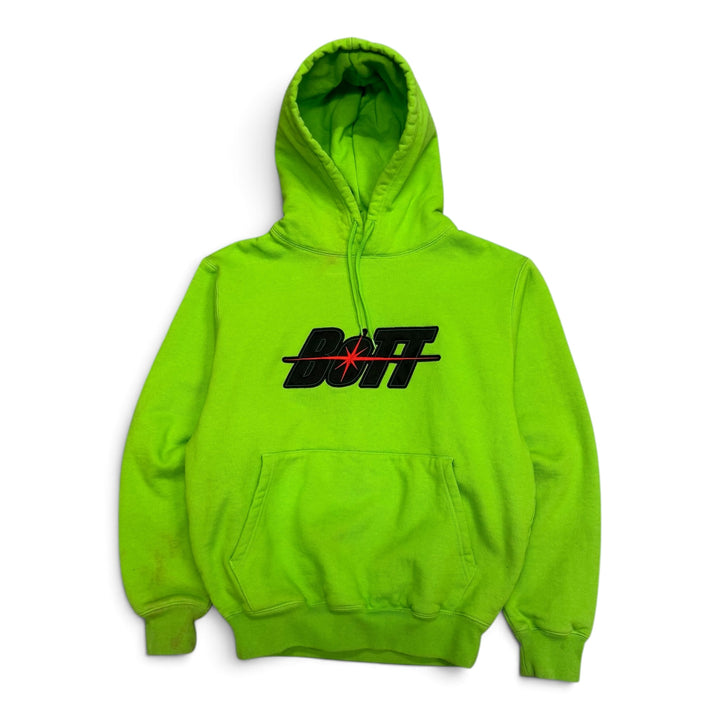 Bott Lime Green Spell Out Pullover Hoodie (M)