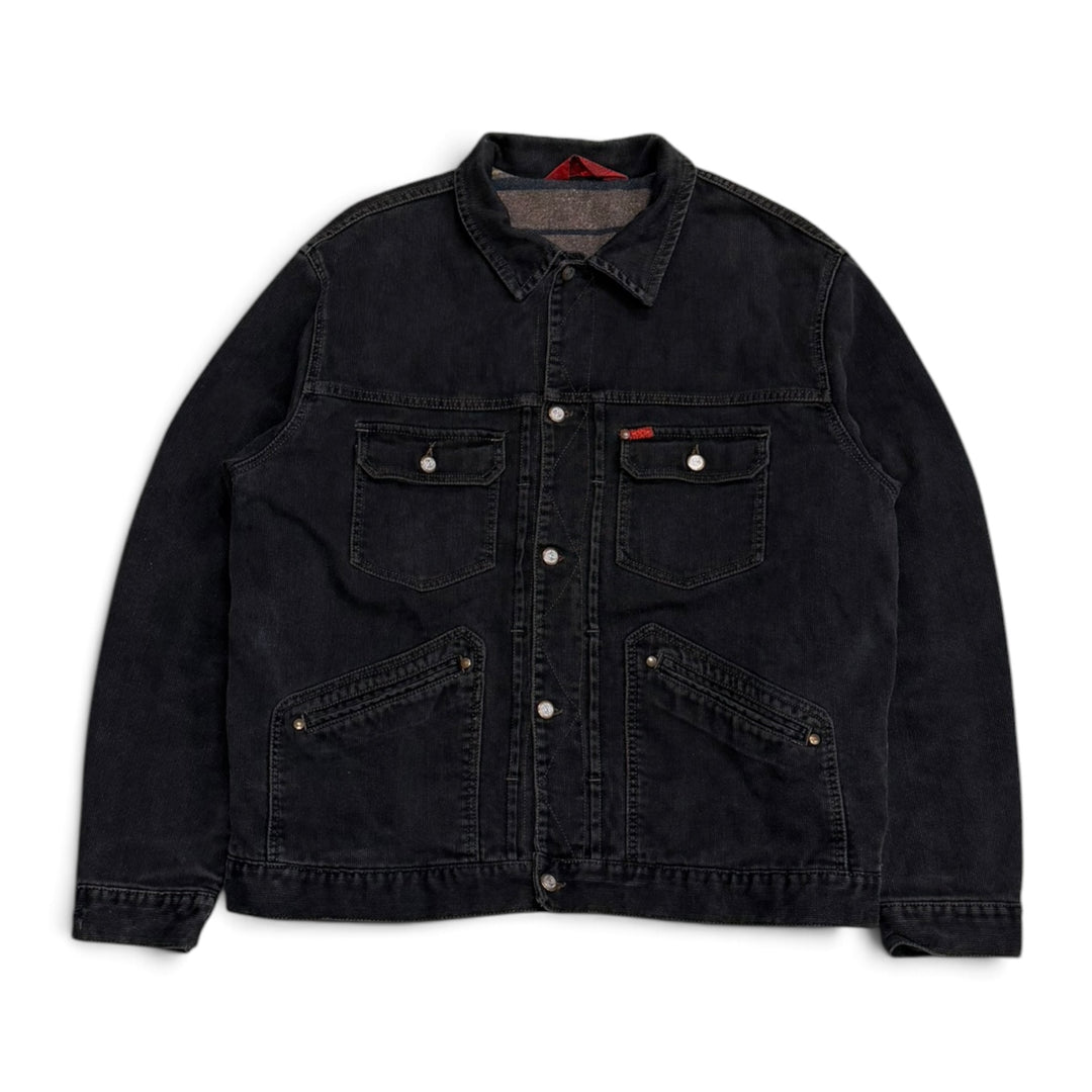 Vintage Lee Cooper Blanked Lined Jacket Dark Grey (XL)