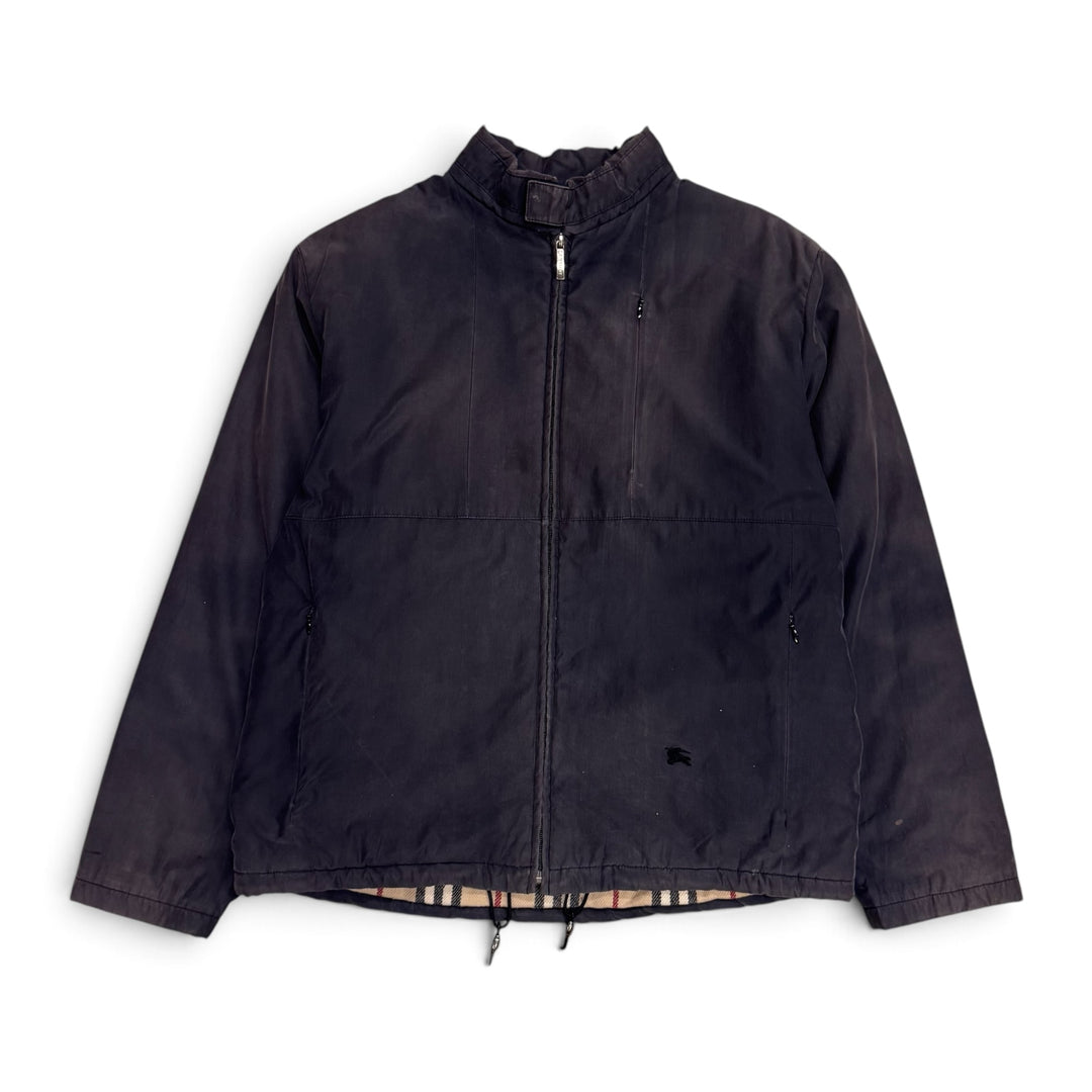 Vintage Burberrys Zip Up Jacket Faded Navy (M)