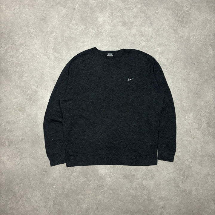 Vintage Nike Golf Dark Grey Knitted Sweater (XXL)