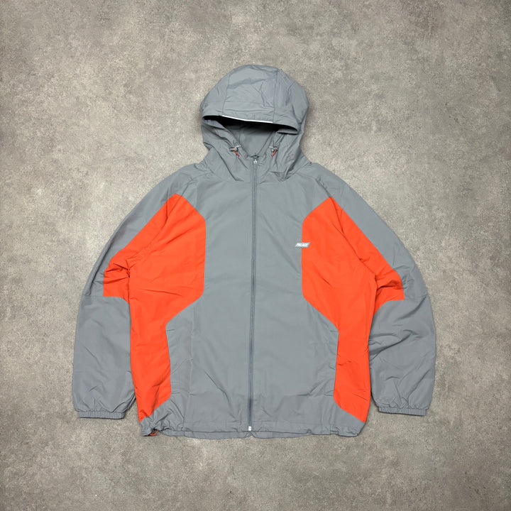 Palace Orange & Grey Duo Shell Jacket (XL)