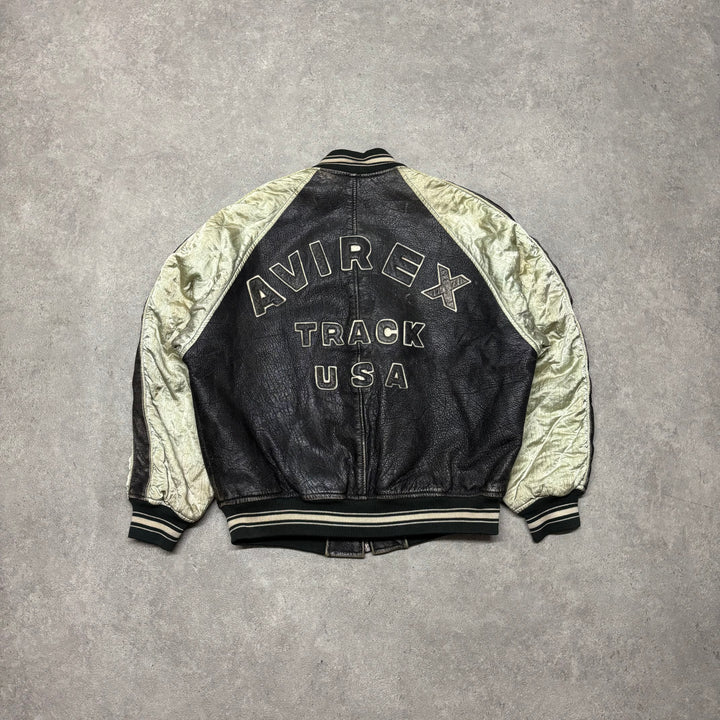 Vintage Avirex Brown Leather Jacket (S)