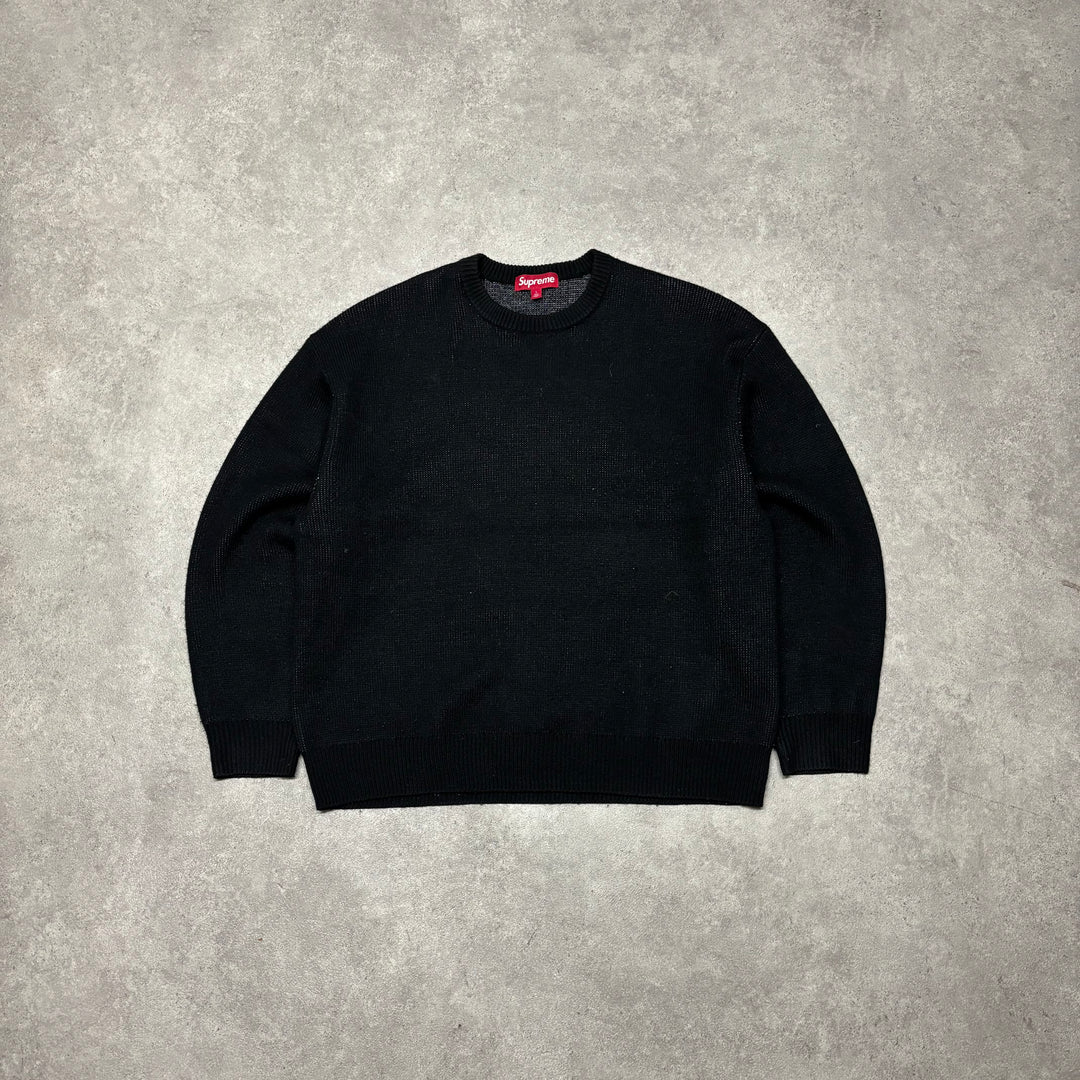 Supreme Black F**k Money Heavy Knitted Sweater (L)