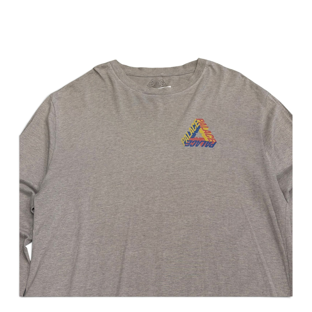 Palace P 3D Long Sleeve T shirt Gray (XL)