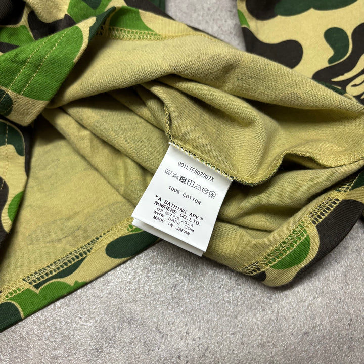Vintage Bathing Ape Green Camo Long Sleeve T-Shirt (S)