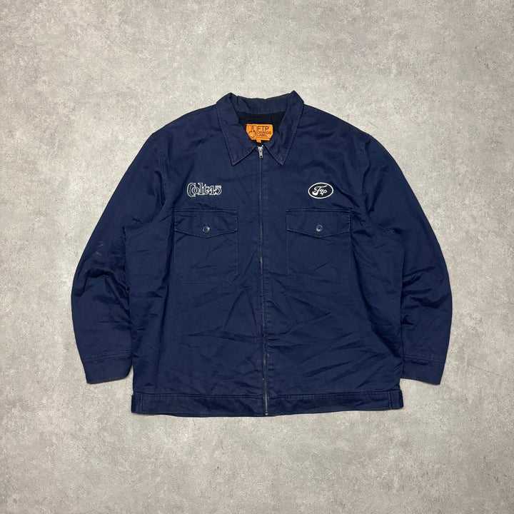 Colt 45 x FTP Navy Workwear Style Canvas Jacket (XL)