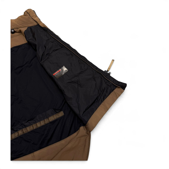 Prada Sport AW01 Modular Multi-pocket Brown Ski Vest (XL)