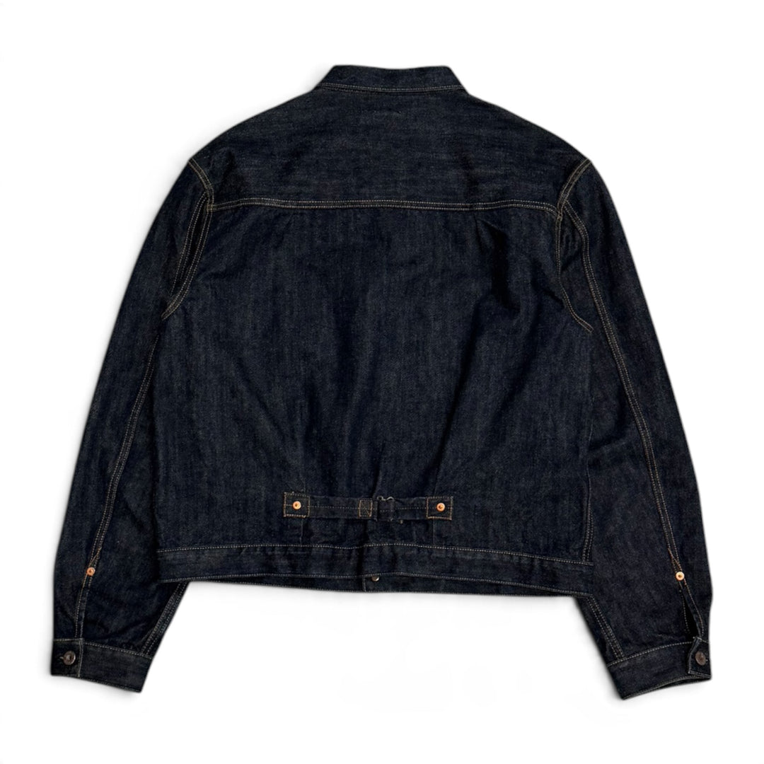 Kapital Raw Denim Dark Blue Trucker Jacket (L)