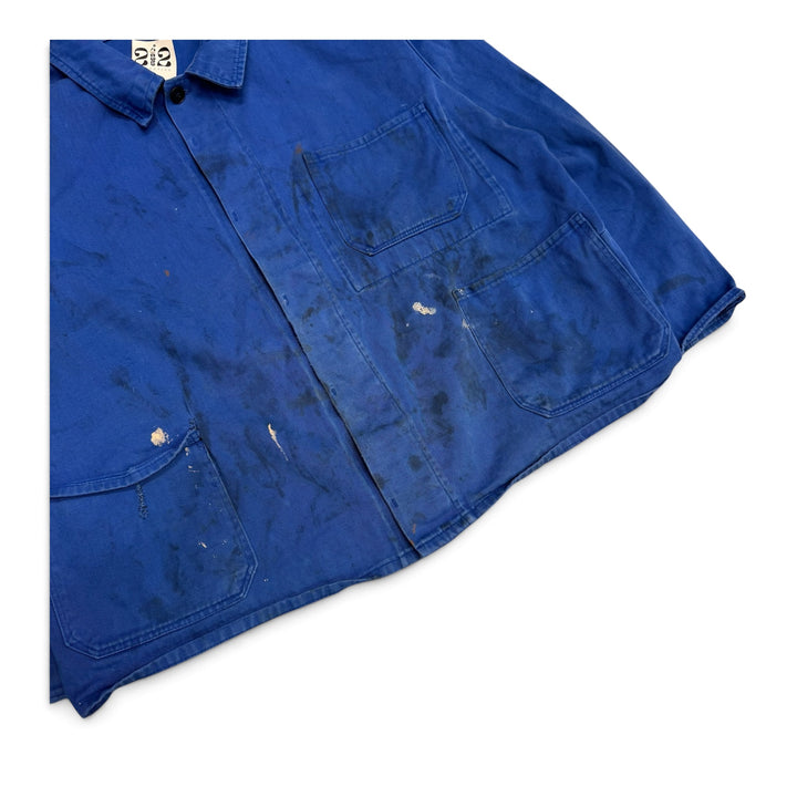 Vintage Distressed Blue French Chore Jacket (XL)