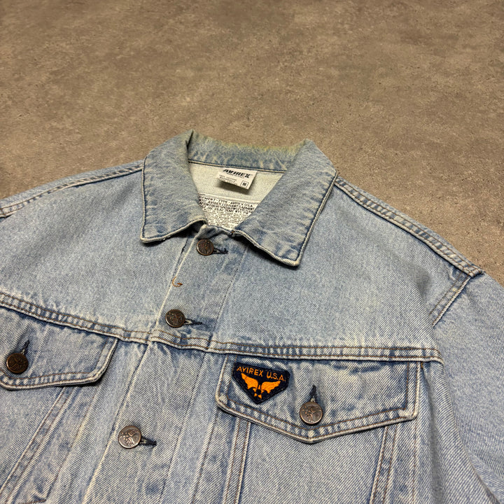 Vintage Avirex Blue Denim Jacket (M)