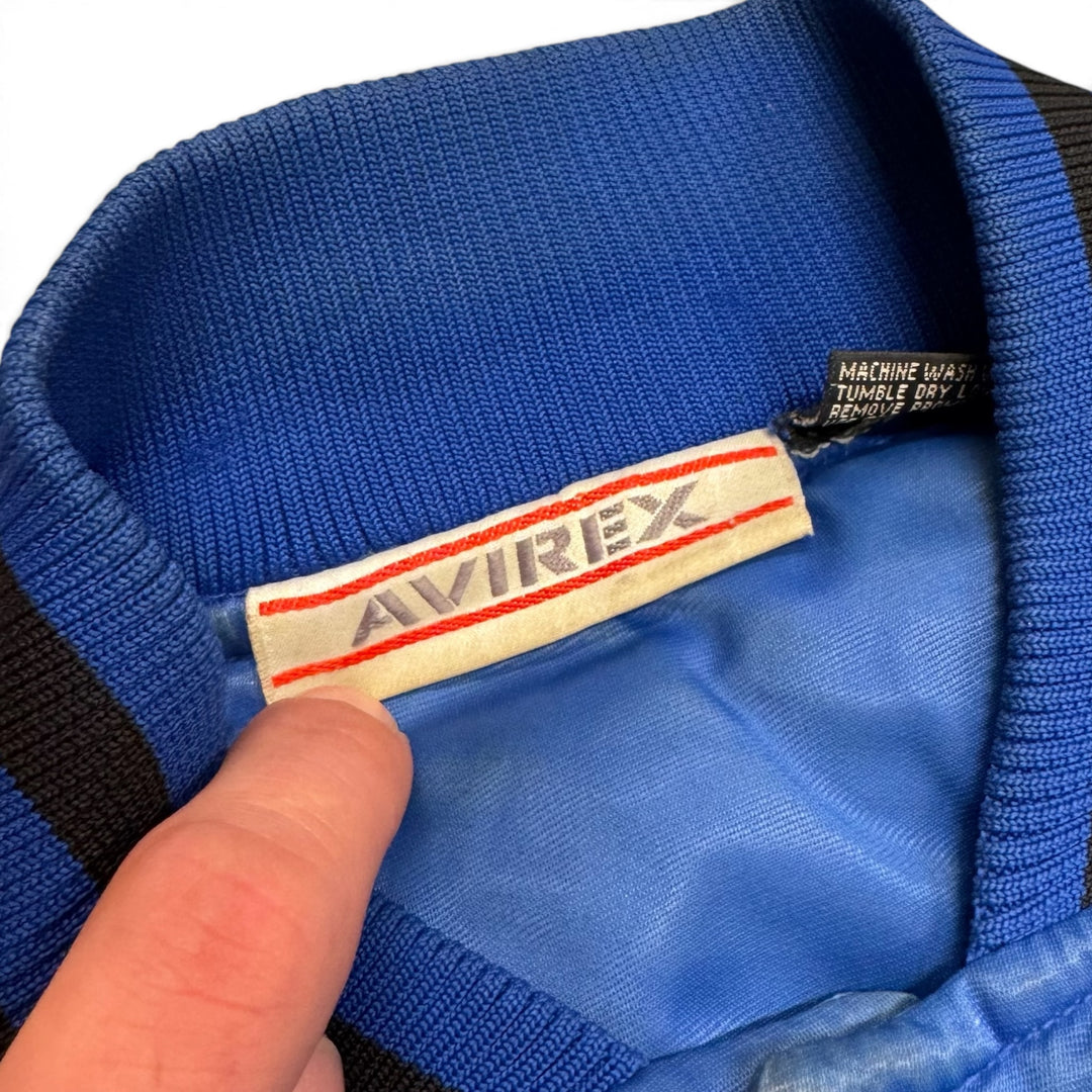 Vintage Avirex Blue & Black Varsity Jacket (S)