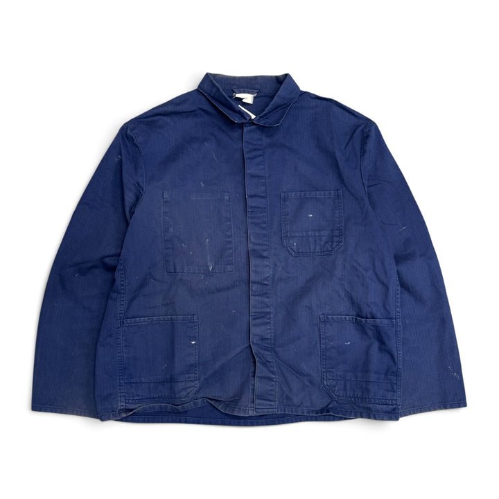 Vintage Distressed Blue French Chore Jacket (L)