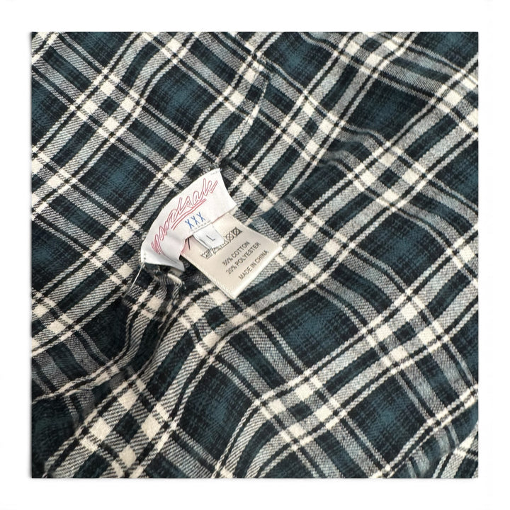 Yardsale Reversible Checkered Zip Up Hoodie  Blue&Black (L)