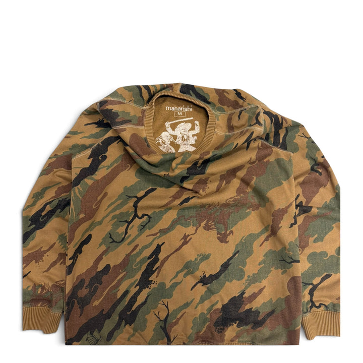 Maharishi Crew Neck Camo Sweatshirt Green (M)