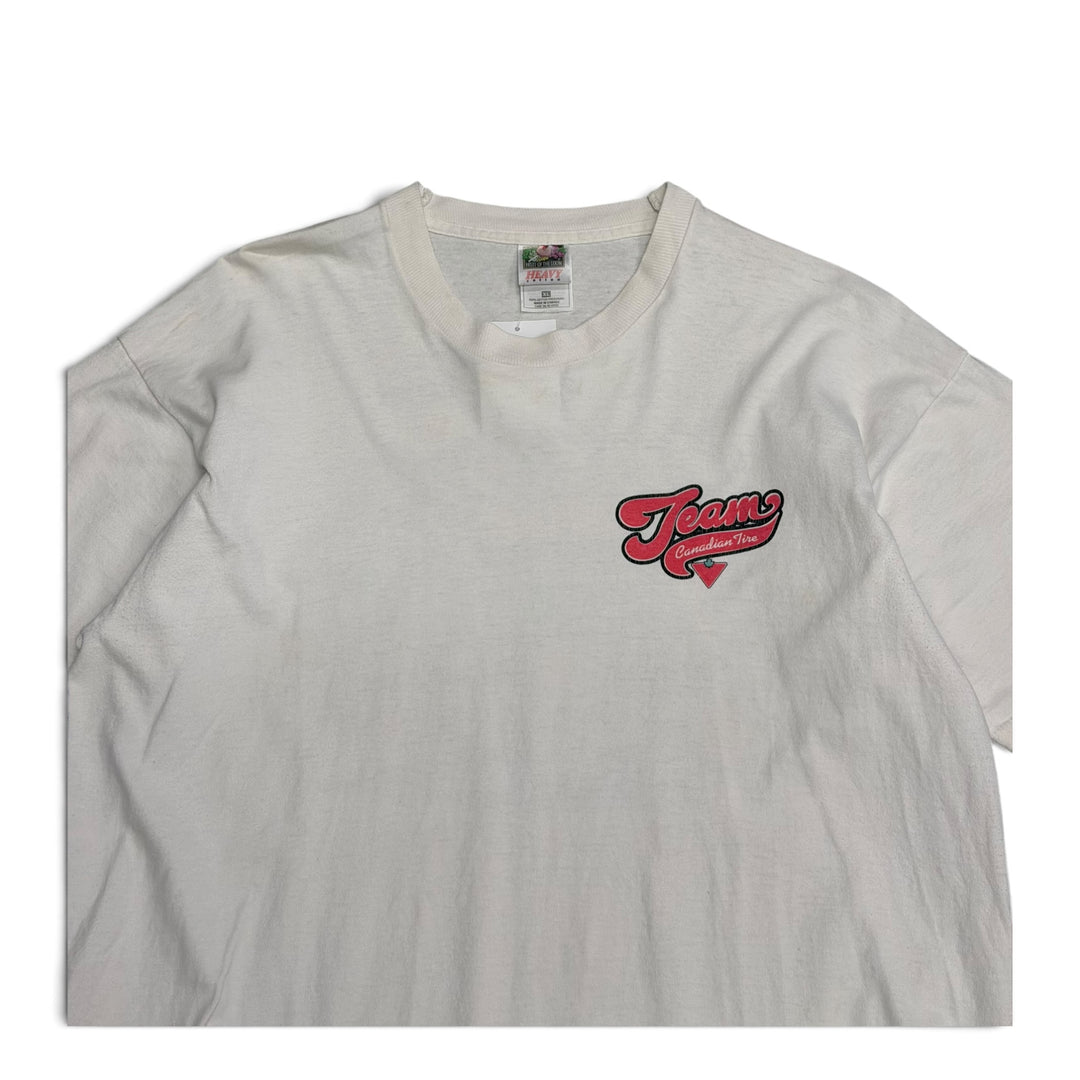 Vintage Team Canadian Live Graphic T shirt White (XL)