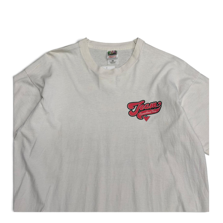 Vintage Team Canadian Live Graphic T shirt White (XL)