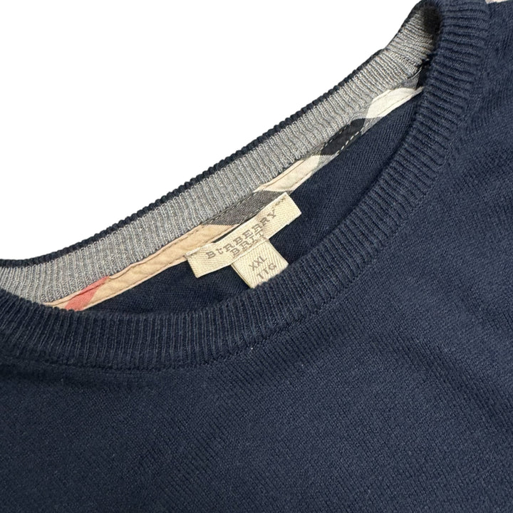 Burberry Navy Knitted Sweater (XXL)
