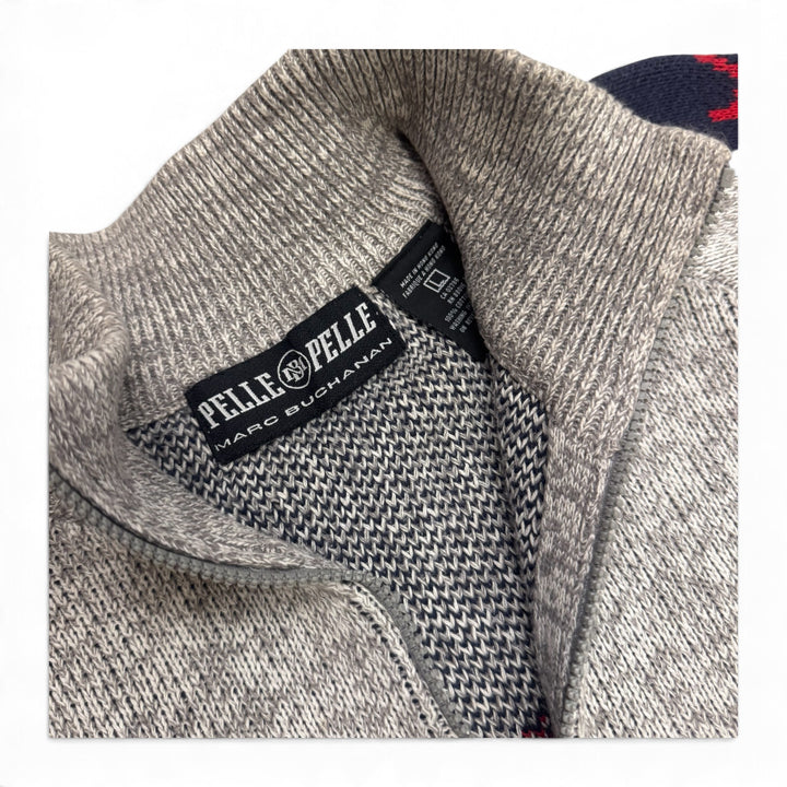 Vintage Pelle Pelle Knitted Jumper Grey (L)