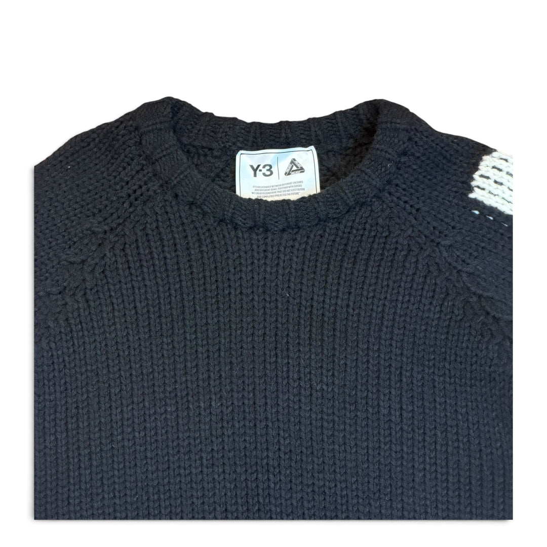 BNWT Palace x Y-3 Black Heavy Knitted Sweater (XL)