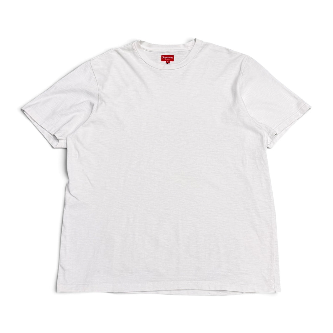 Supreme Contrast Applique T shirt White (XL)