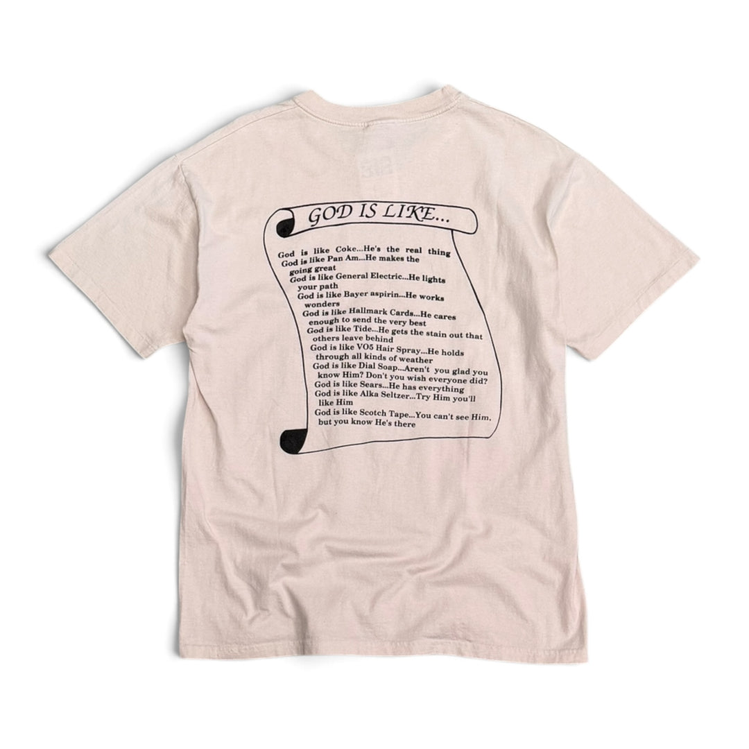 Vintage 90's God Is Great Graphic T shirt Pink (L)