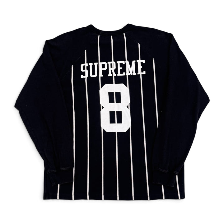 Supreme Black & White Striped Sweatshirt (L)