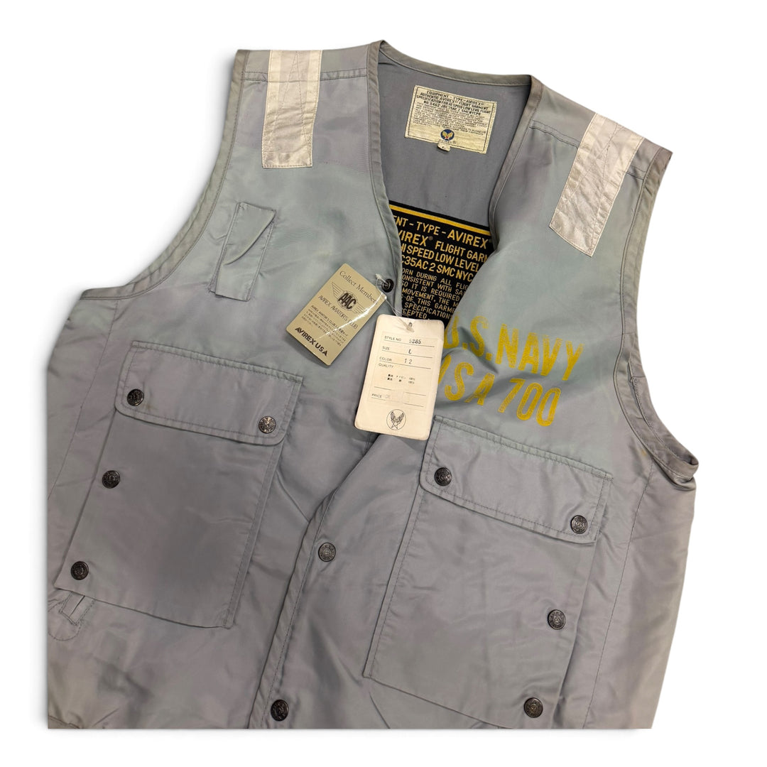 Vintage Avirex Technical Vest Grey (L)
