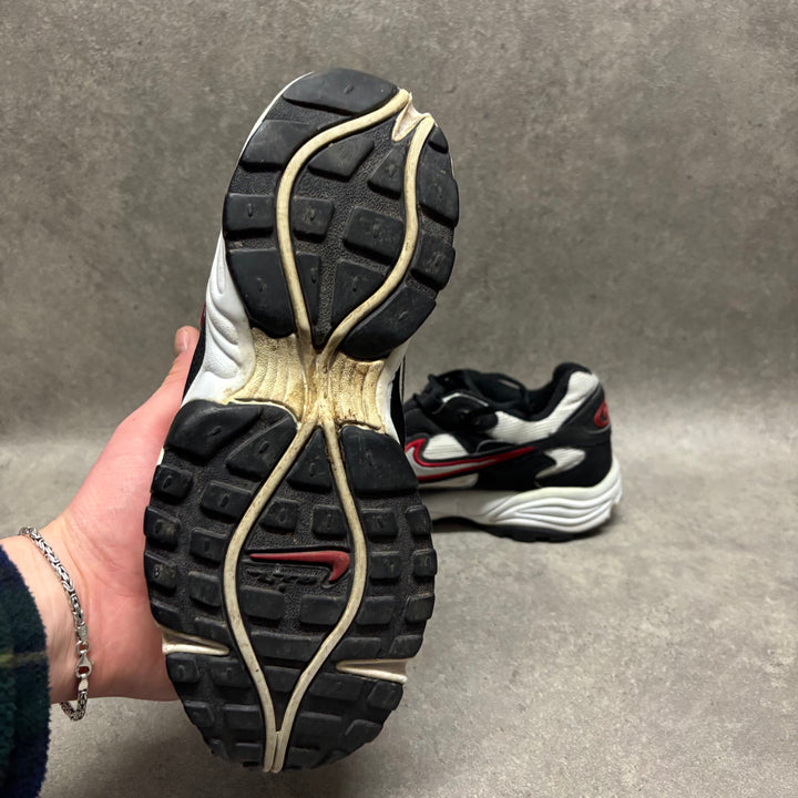 Retro Nike Air Black, Red & White Trainers (UK8.5)