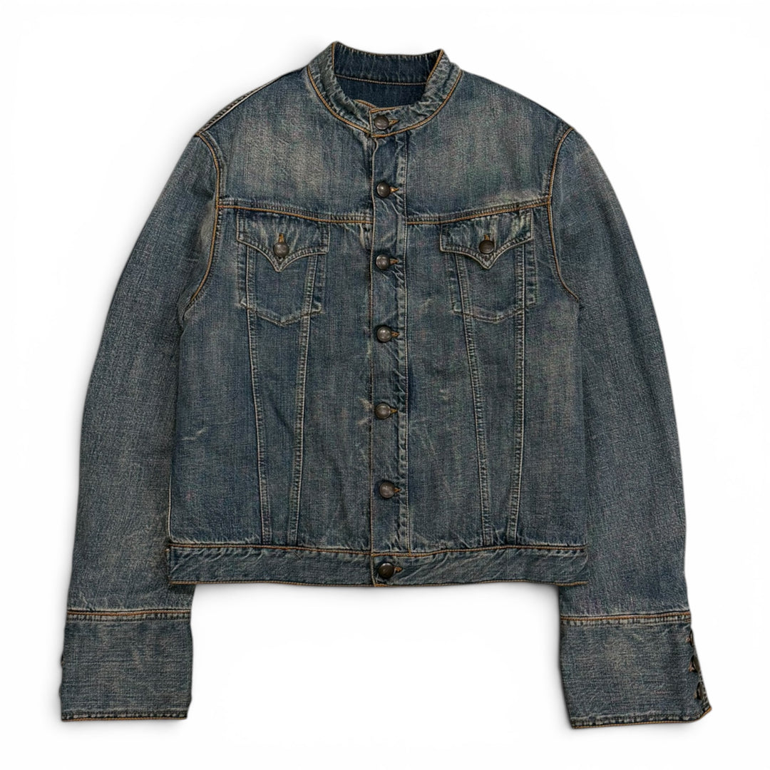 Vintage DKNY Washed Blue Denim Jacket (M)