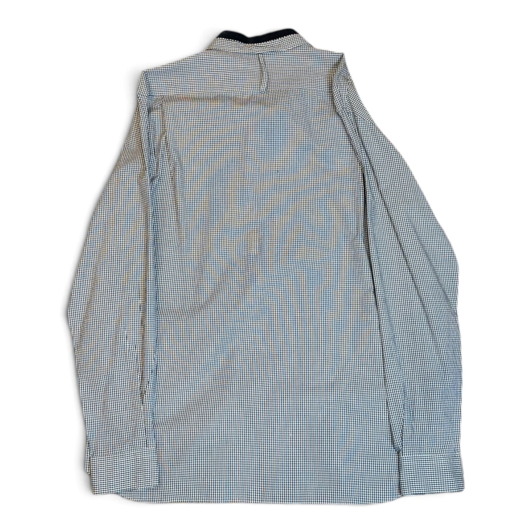 Vintage Jipijapa Blue Checkered Long Sleeve Shirt (XL)