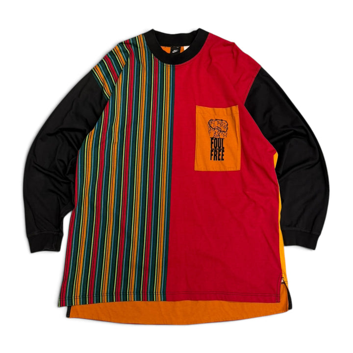 Vintage 80's Nike Foul Apparel Free Graphic Long Sleeve T shirt Multi (XL)