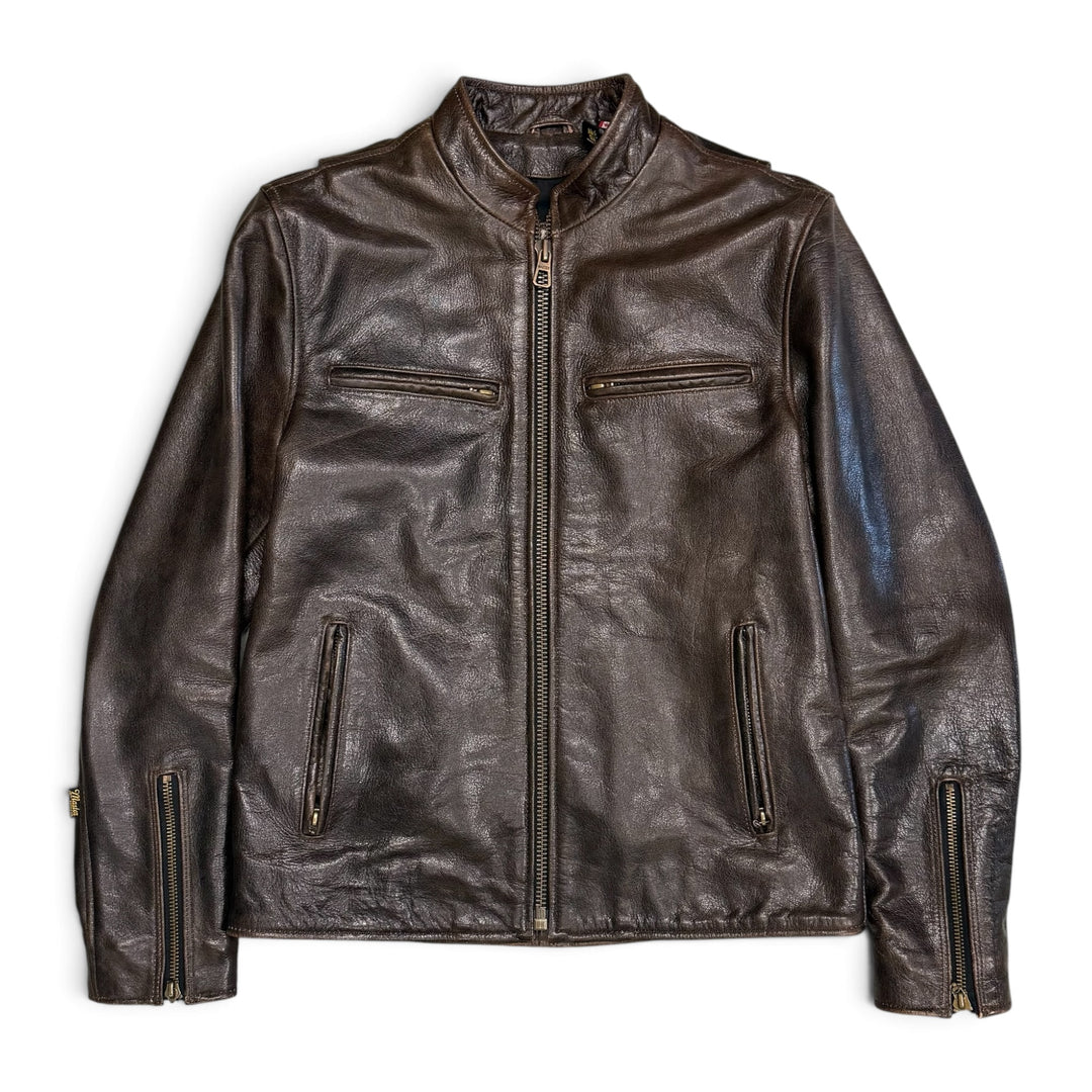 Master Supply Real Leather Jacket Brown (S)