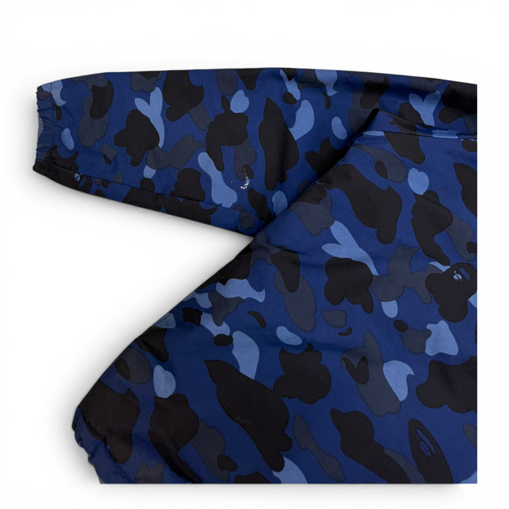Bape Blue Camo Fleece Lined Pullover Jacket (M)