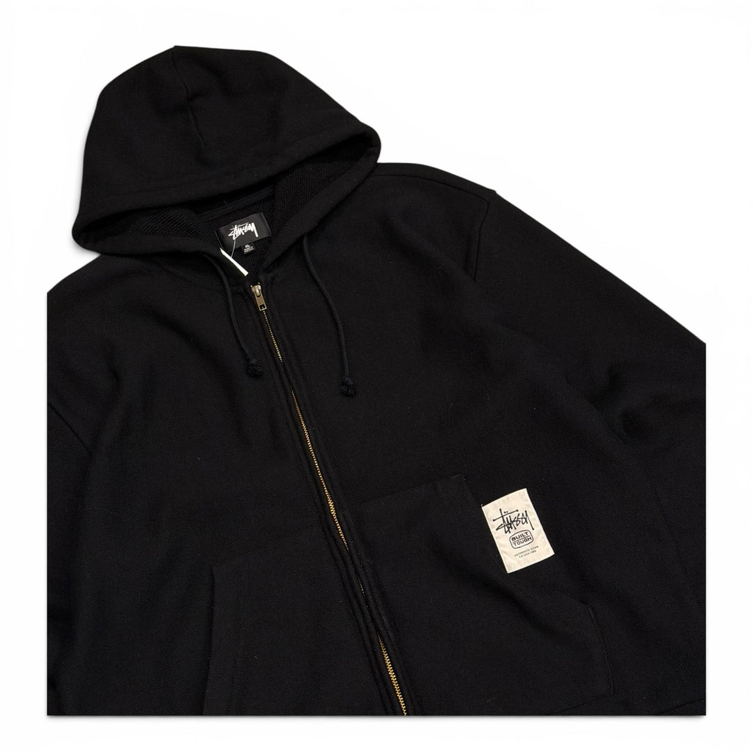 Stüssy Black Patch Zip Knit Hoodie (XL)