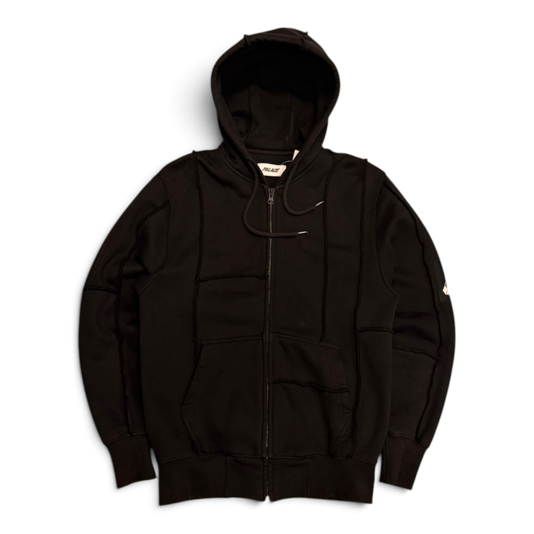 Palace Black Patch Me Up Zip Hoodie (S)