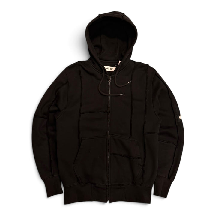 Palace Black Patch Me Up Zip Hoodie (S)