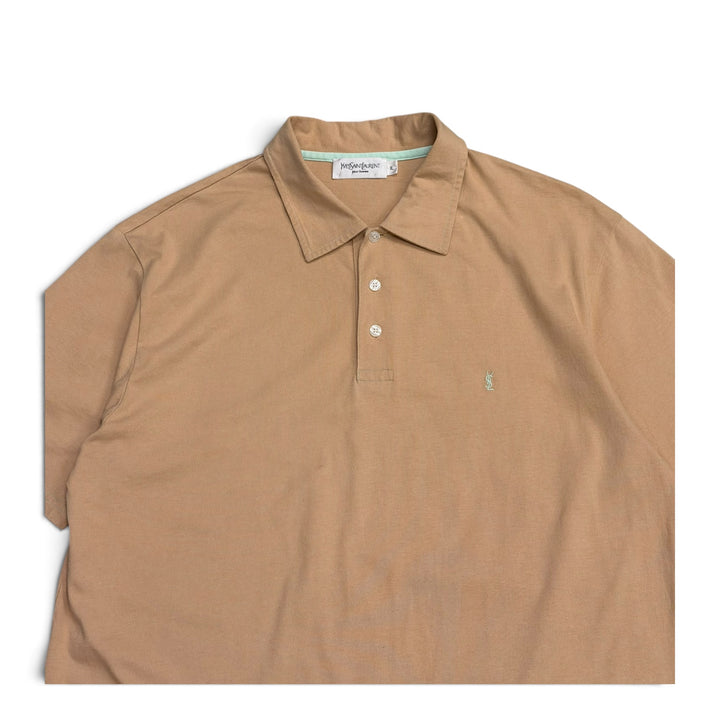 Vintage YSL Polo T Shirt Beige (XL)