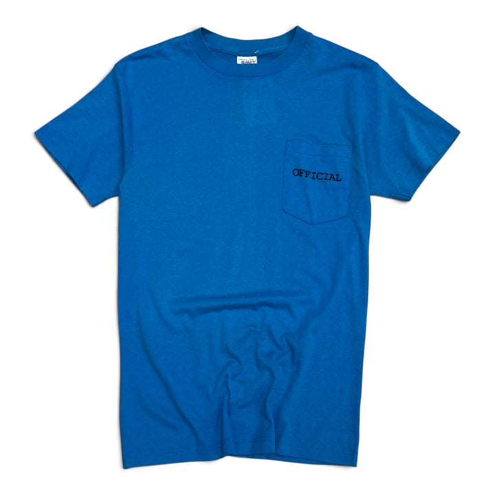 1982 Vintage Lightning Bolt Blue Surf Pro-Am Graphic T-Shirt (M)