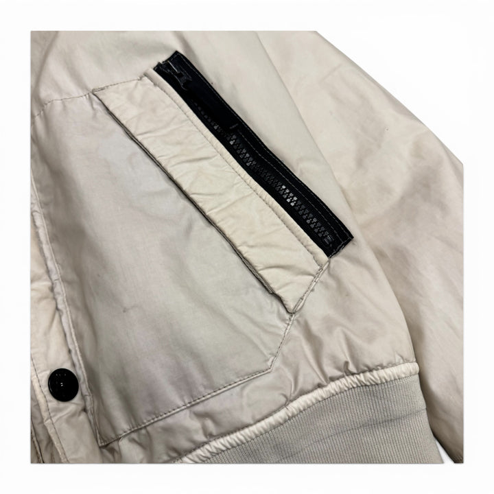 Stone Island Mussola Gommata Puffer Jacket White (L)