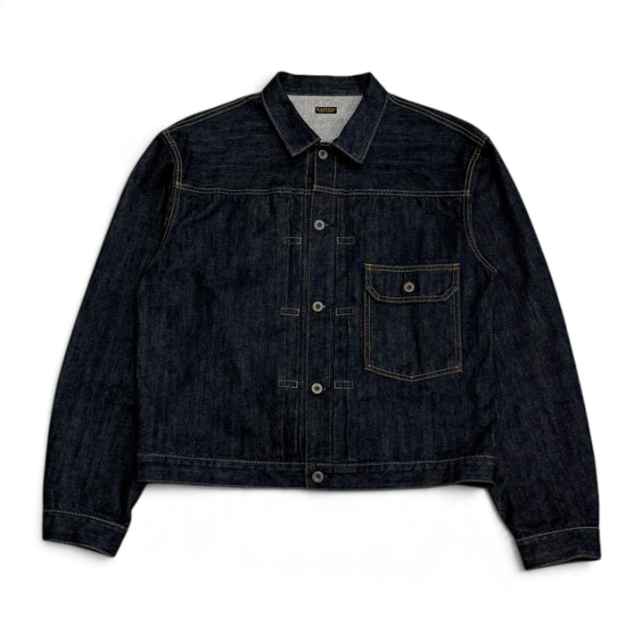 Kapital Raw Denim Dark Blue Trucker Jacket (L)