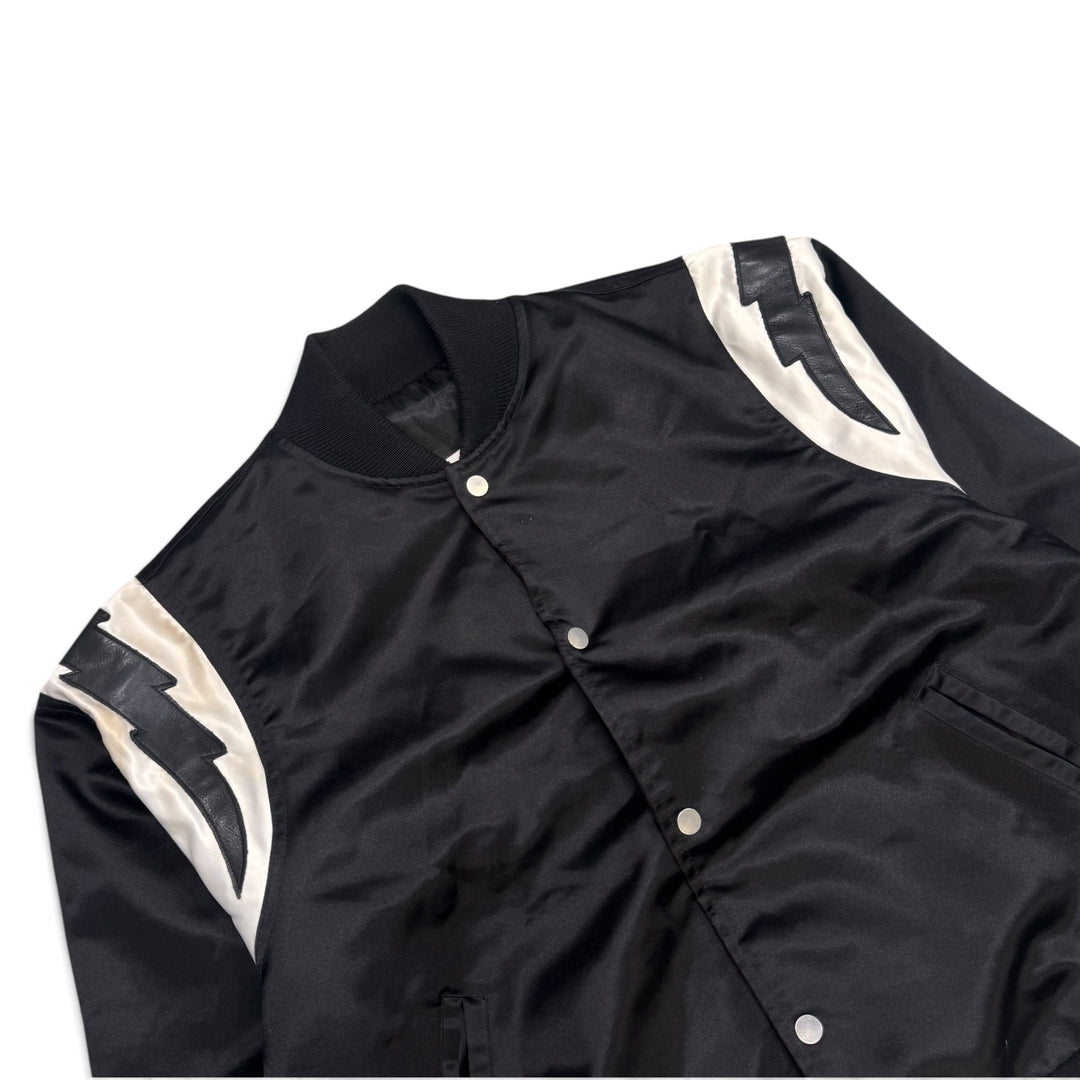 Rhude Lightning Varsity Jacket Black (S)