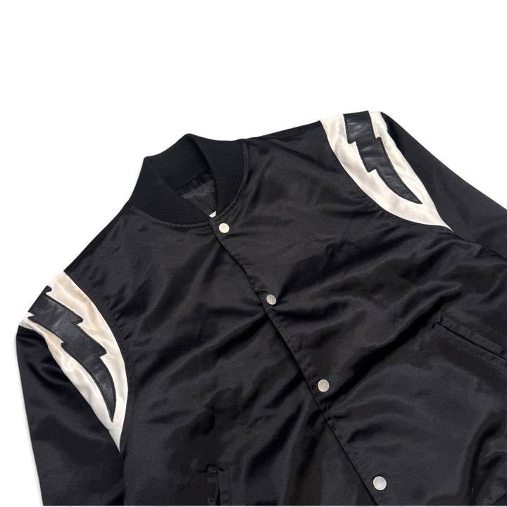 Rhude Lightning Varsity Jacket Black (S)
