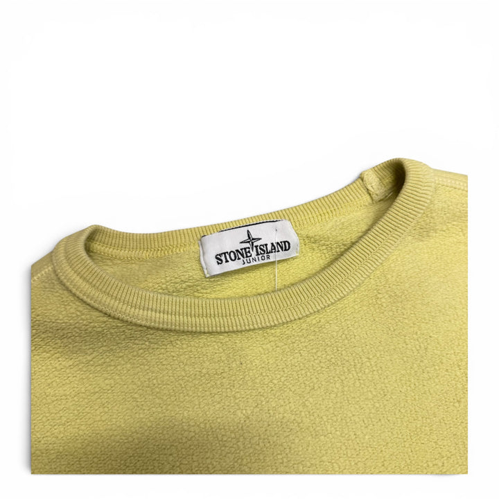 Stone Island Crew Neck Fleece Material  Sweatshirt Lime (S)